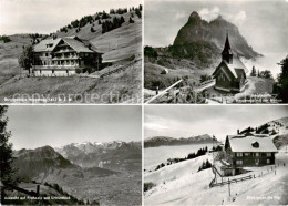 13842983 Haggenegg SZ Berggasthaus Haggenegg Bergkapelle Mit Den Mythen Aussicht - Other & Unclassified