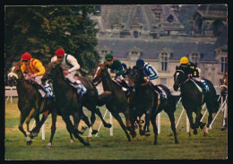 CPSM / CPM 10.5 X 15  Sport Hippisme Chevaux De Course (au Galop) La Ligne Droite D'arrivée Photographe P. Bertrand - Hípica