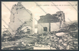 Reggio Calabria Città Terremoto Cartolina ZB2724 - Reggio Calabria