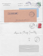 Cachets Manuels _ Lot De 10 Lettres - Manual Postmarks