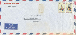 Lebanon Air Mail Cover Sent To Denmark - Libano