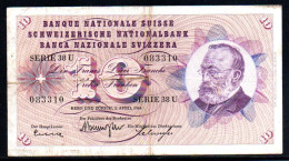 659-Suisse 10fr 1964 Série 38U - Switzerland