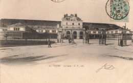 FRANCE - Dijon - Vue Sur La Gare - L V - édit - Vue Générale - Face à L'entrée - Animé - Carte Postale Ancienne - Dijon