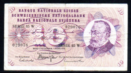 659-Suisse 10fr 1973 Série 85W - Switzerland