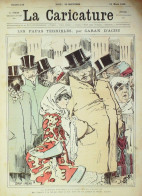 La Caricature 1882 N°116 Papas Terribles Caran D'Ache Capitaine Montès Draner Carpentras Trock Quidam - Zeitschriften - Vor 1900