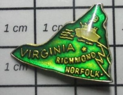 1618C Pins Pin's / Rare & Belle Qualité AUTRES / ETAT DES USA VIRGINIA RICHMOND NORFOLK - Autres & Non Classés