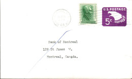 USA ETATS UNIS ENTIER LETTRE DE CLEAR LAKE POUR LE CANADA 1968 - Covers & Documents