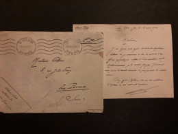 LETTRE Colonel PETIT DEPOT 24 En FM OBL.MEC.12 IV 40 LA ROCHE SUR YON VENDEE (85) - 2. Weltkrieg 1939-1945