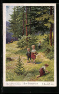 Künstler-AK Oskar Herrfurth: Nach H. C. Andersen - Märchen Der Tannenbaum  - Contes, Fables & Légendes