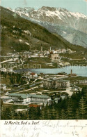 13831234 St Moritz Bad GR Und Dorf Panorama St Moritz Bad GR - Andere & Zonder Classificatie