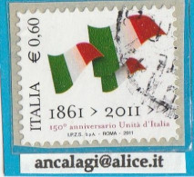 USATI ITALIA 2011 - Ref.1181A "UNITA' D'ITALIA" 1 Val. - - 2011-20: Usati