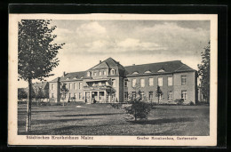 AK Mainz, Städtisches Krankenhaus, Grosser Krankenbau, Gartenseite  - Mainz