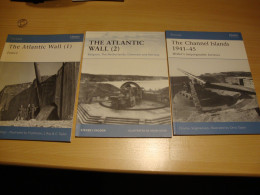 Lot De 3 Titres Osprey (Atlantic Wall) - Guerre 1939-45