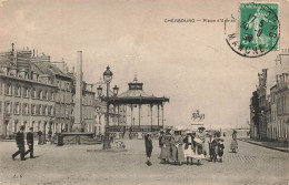 FRANCE - Cherbourg - Vue Sur La Place D'Armes - Vue Générale - Animé - Carte Postale Ancienne - Cherbourg