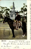 CPA Mexiko, Caballero Entraje De Charro, Mexikaner Auf Einem Pferd - Messico