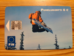 Phonecard Finland - Snowboard - Finland