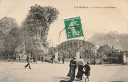 FRANCE - Cherbourg - Vue Sur La Gare Et Le Boulevard - Vue Générale - Animé - Carte Postale Ancienne - Cherbourg