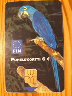 Phonecard Finland - Zoo, Bird, Parrot - Finlandia