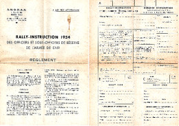 RALLY-INSTRUCTION 1954 Des Officiers Et Sous-Officiers De Réserve De L'Armée De L'Air- France Et Algérie_m127 - Luchtvaart