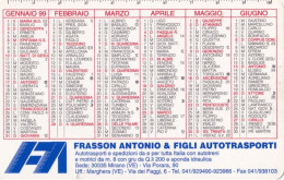 Calendarietto - Frasson Antonio E Figli Autotrasporti - Mirano - Anno 1999 - Tamaño Pequeño : 1991-00