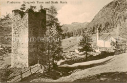 13828411 Pontresina Spagnola Turm Und Santa Maria Pontresina - Autres & Non Classés