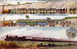 U.K -  England - A Train In 1837 Of First Class Carriages With The Mail - Autres & Non Classés