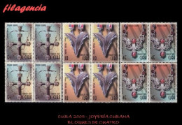 CUBA. BLOQUES DE CUATRO. 2005-34 JOYERÍA CUBANA - Unused Stamps