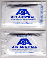 Serviette Rafraîchissante " AIR AUSTRAL " (scann Recto Verso)_Di027 - Andere & Zonder Classificatie