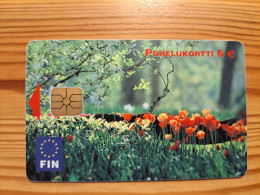 Phonecard Finland - Flower, Tulip - Finnland