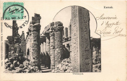 EGYPTE - Karnak - Vue Sur Les Obélisques - Carte Postale Ancienne - Autres & Non Classés
