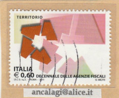 USATI ITALIA 2011 - Ref.1183 "AGENZIE FISCALI" 1 Val. - - 2011-20: Usati