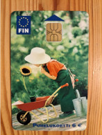 Phonecard Finland - Sunflower - Finlandia