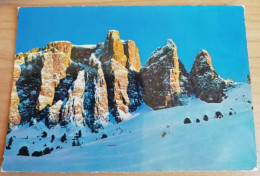 CARTOLINA ITALIA 1966 DOLOMITI TRENTO PASSO SELLA TORRI DEL SELLA Italy Postcard ITALIEN Ansichtskarten - Trento