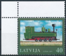 Mi 543 ** MNH / Narrow Gauge Railways, Steam Engine Locomotive - Lettland