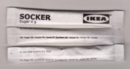 Lot De 2 Stick De Sucre Bûchette " IKEA - SOCKER " (scann Recto-verso) [S156]_Di253 - Sucres