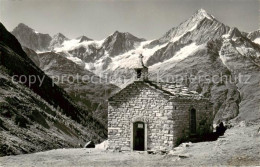 13826974 Zermatt VS Taeschalp Kapelle Mit Zinalrothorn Und Weisshorn Zermatt VS - Autres & Non Classés