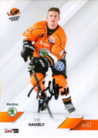 Autogramm Eishockey AK Tim Hambly Grizzly Adams Wolfsburg 14-15 Grizzlys ERC Ingolstadt Krefeld KEV ERC Ingolstadt USA - Sport Invernali