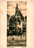 13823973 Alt Basel BS Martinskirche Federzeichnung Alt Basel BS - Sonstige & Ohne Zuordnung
