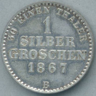 Waldeck-Pyrmont KM-173 1 Silbergroschen 1867 - Monedas Pequeñas & Otras Subdivisiones