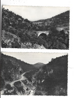 2 CPA PHOTO DPT66 LE PERTHUS, FRONTIERE FRANCO ESPAGNOLE, ROUTE DE BOULOU AU PERTHUS ET PONT ROMAIN - Otros & Sin Clasificación