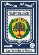 93. Gf. AULNAY-SOUS-BOIS. Blason Adhésif. Les Armoiries De France (1) - Aulnay Sous Bois