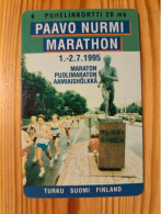 Phonecard Finland, Turku Telephone - Athletics, Paavo Nurmi Marathon 10.000 Ex. - Finlandia