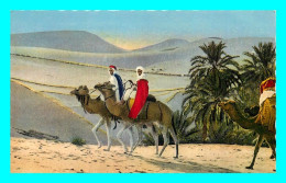 A807 / 259 SCENES Et TYPES D'Afrique Du Nord Méharistes Traversant Les Dunes - Scene & Tipi