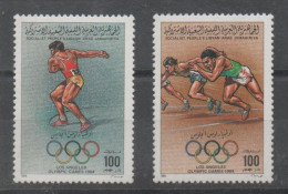 Lybia 1984, MNH, Olympic Games Los Angelos, Athletics, Discus Throw, Running - Athletics