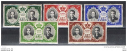 MONACO:  1956  NOZZE  -  S. CPL. 5  VAL. N.  -  YV/TELL. 473/77 - Nuevos