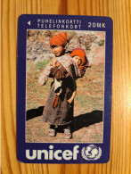 Phonecard Finland, Turku Telephone - Unicef, Child 21.500 Ex. - Finnland