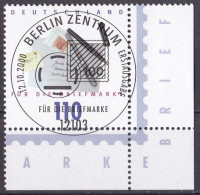 BRD 2000 Mi. Nr. 2148 O/used Eckrand Ersttag Vollstempel (BRD-1-3) - Gebruikt