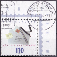 BRD 2000 Mi. Nr. 2148 O/used Eckrand Vollstempel (BRD-1-3) - Gebraucht