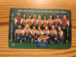 Phonecard Finland, Turku Telephone - Baseball, Turku Pesis 9.400 Ex. - Finlande