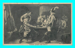 A820 / 481 Tableau Soldats Jouant Aux Cartes - Malerei & Gemälde